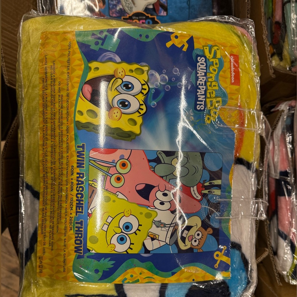 SpongeBob SquarePants Blanket – Twin Size – Soft Fleece for Kids